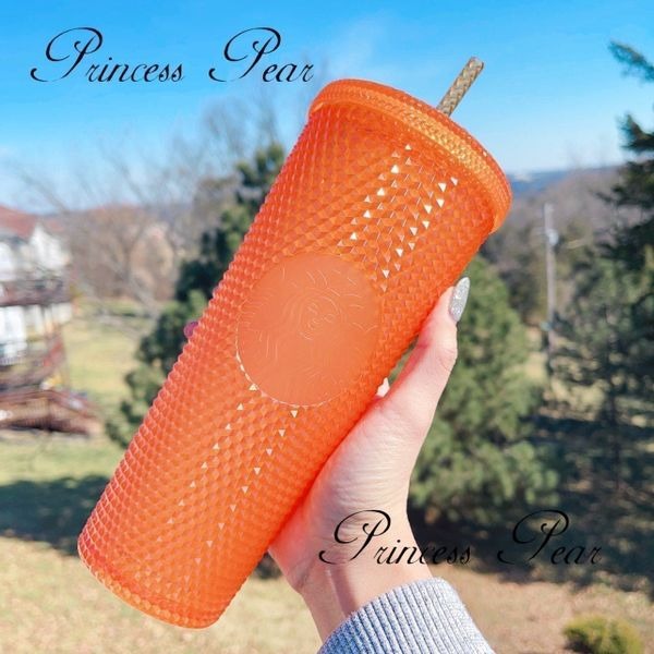 Starbucks Thailand Exclusive Bling Orange Studde