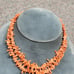 Antique late 1800's mala 2 strand coral necklace