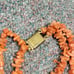 Antique late 1800's mala 2 strand coral necklace