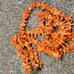 Antique late 1800's mala 2 strand coral necklace