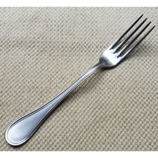 Christofle Acier Large Serving Fork Stainles Steel ALBI CALISSA FROSTED 9.5