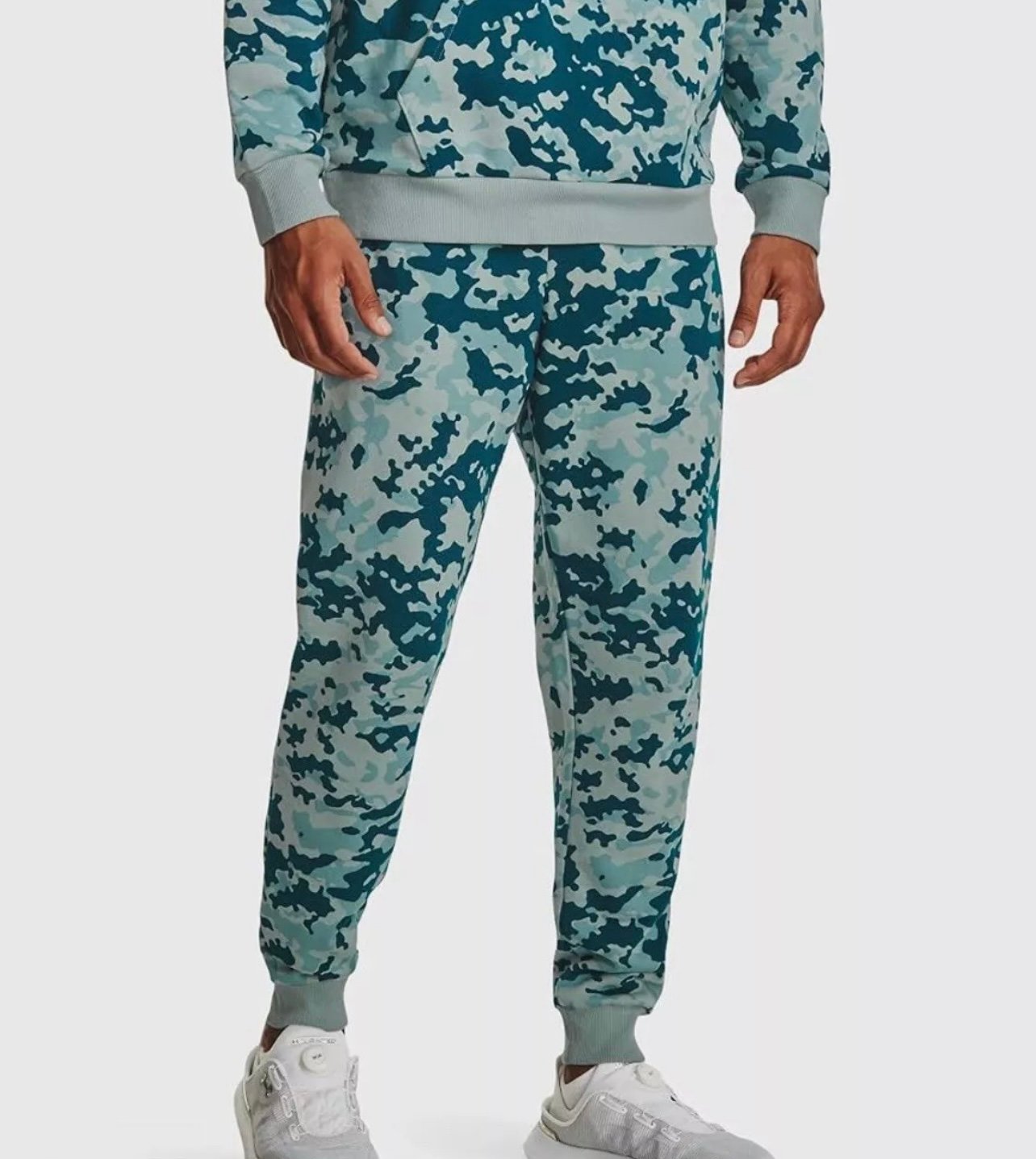 Under Armour Rival Fleece Blue Camo Joggers Pants