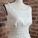 Baum Und Pferdgarten cream ivory gathered waist tank style dress 34