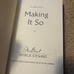 Patrick Stewart - Making It So Autographed Hardcover Memoir Book Signed Edition