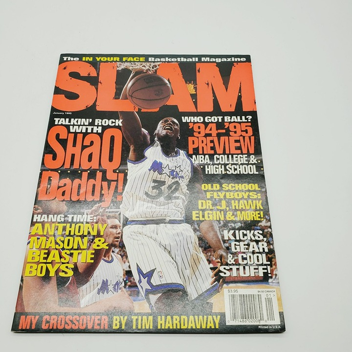 SLAM magazine #3 SHAQUILLE O’NEAL January 1995 RARE Good Condition SHAQ No Label
