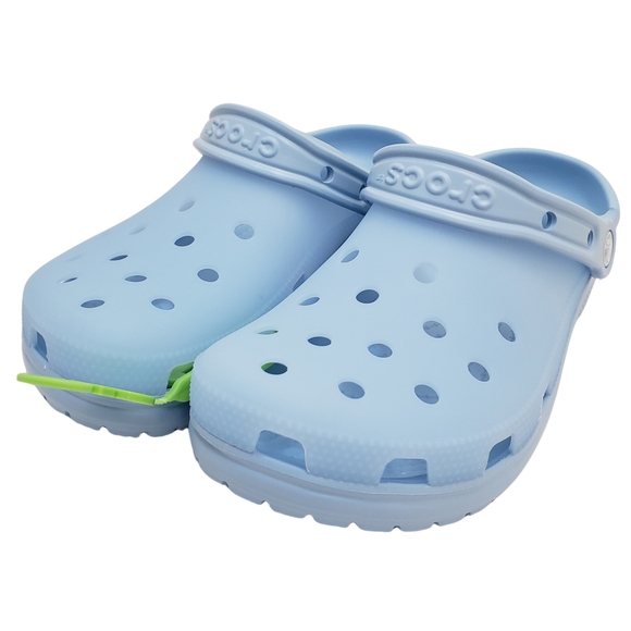 CROCS Women's Classic Frosted Clogs Size 8 Blue Calcite NWT