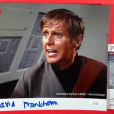 David Frankham Signed Star Trek Larry Marvick 8x10 Photo B Autograph JSA COA