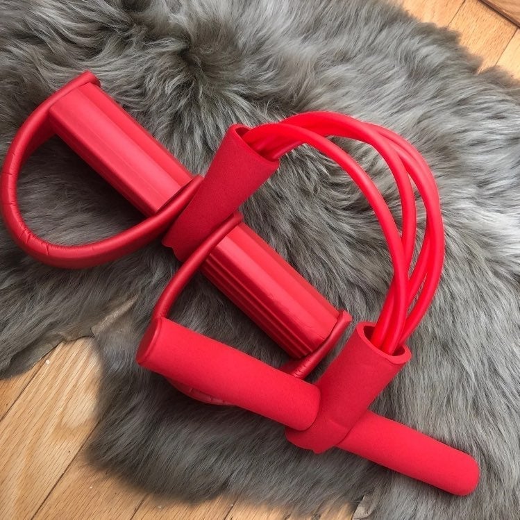 Red yoga pull rope exercise equipment