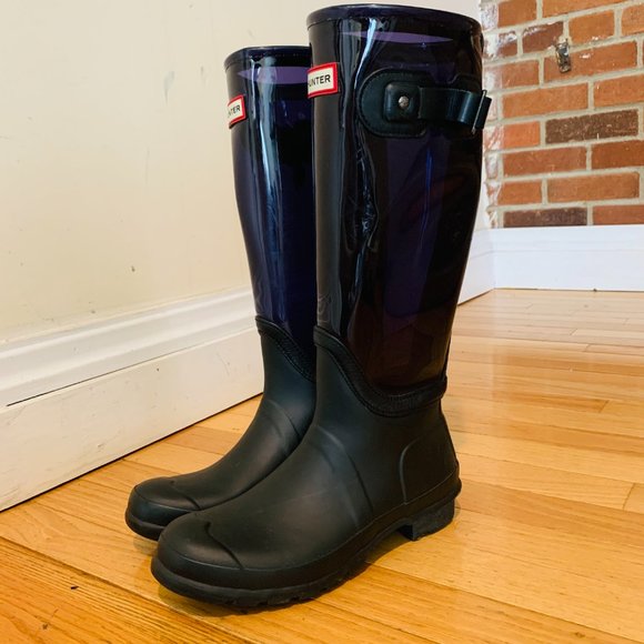 Women HUNTER rain boots size 8 M