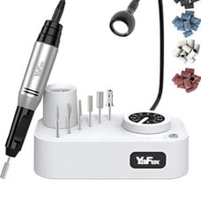 Nail drill set with light