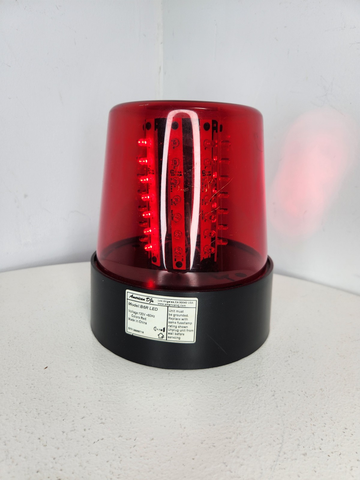 American DJ Red LED Party Light Model B6R