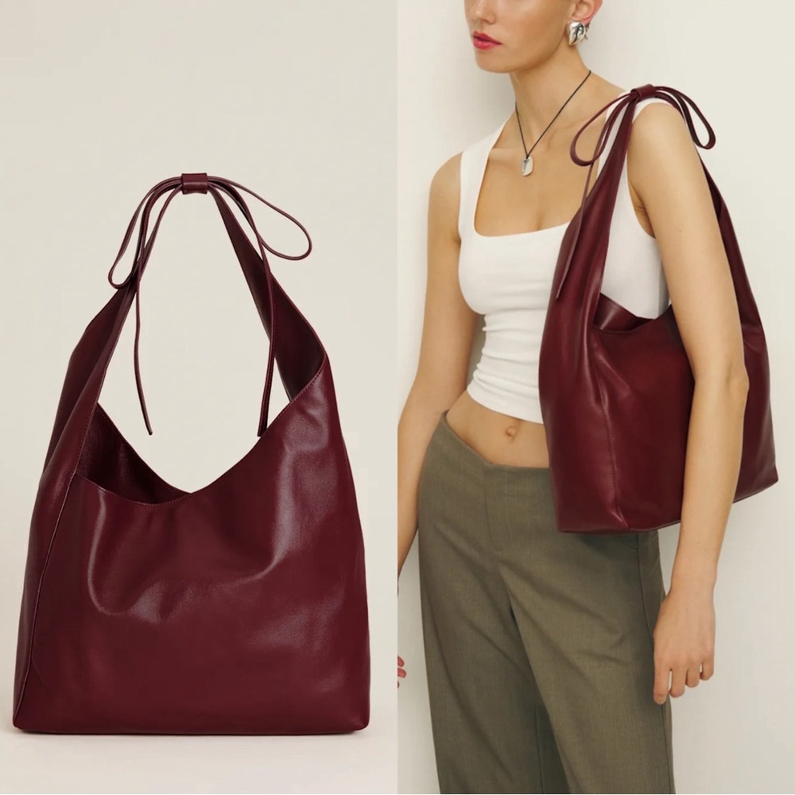 NWT NEW Reformation Medium Vittoria Tote Bag