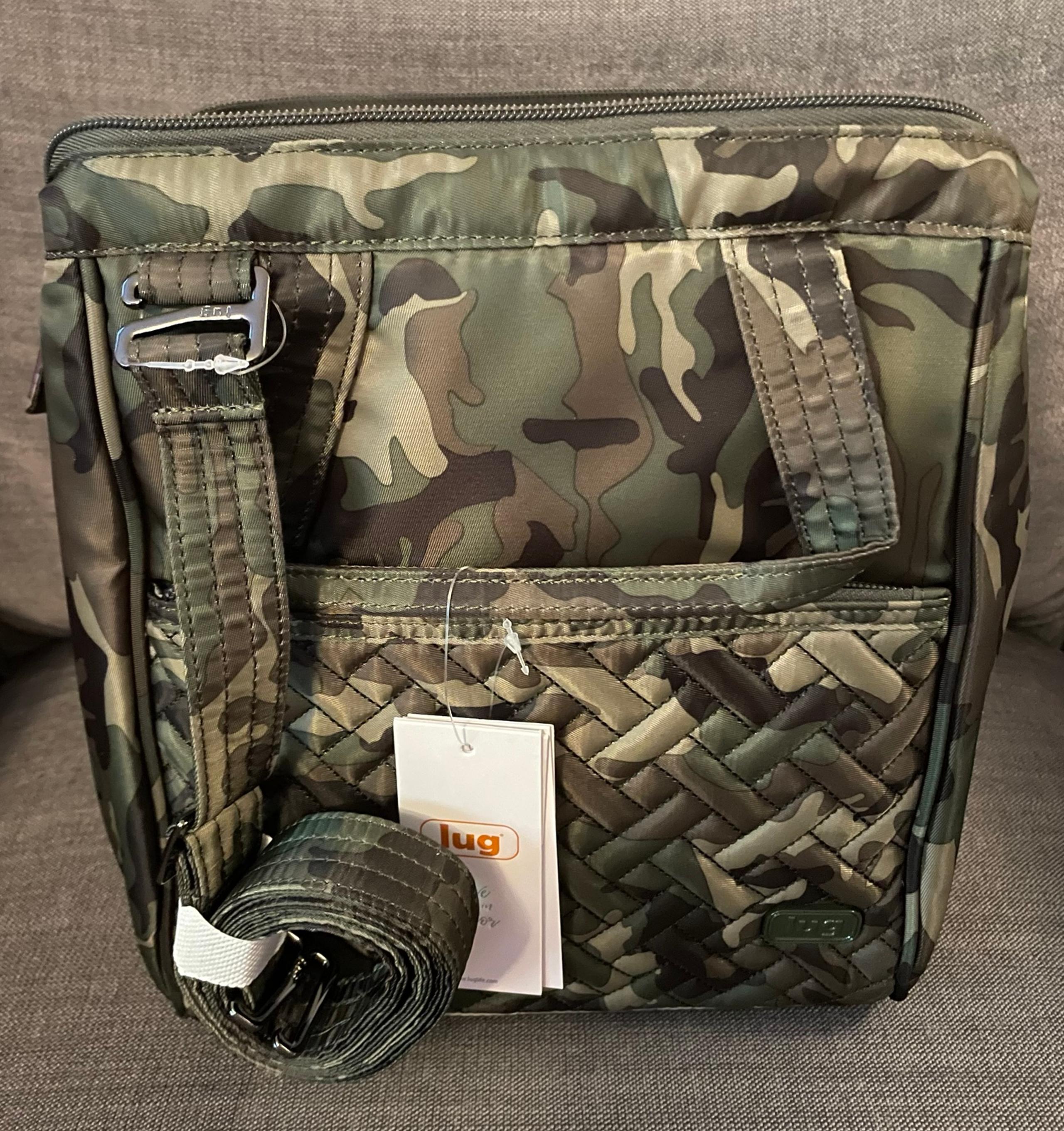 Lug Chewy Convertible Lunch Tote Bag - Camo Green