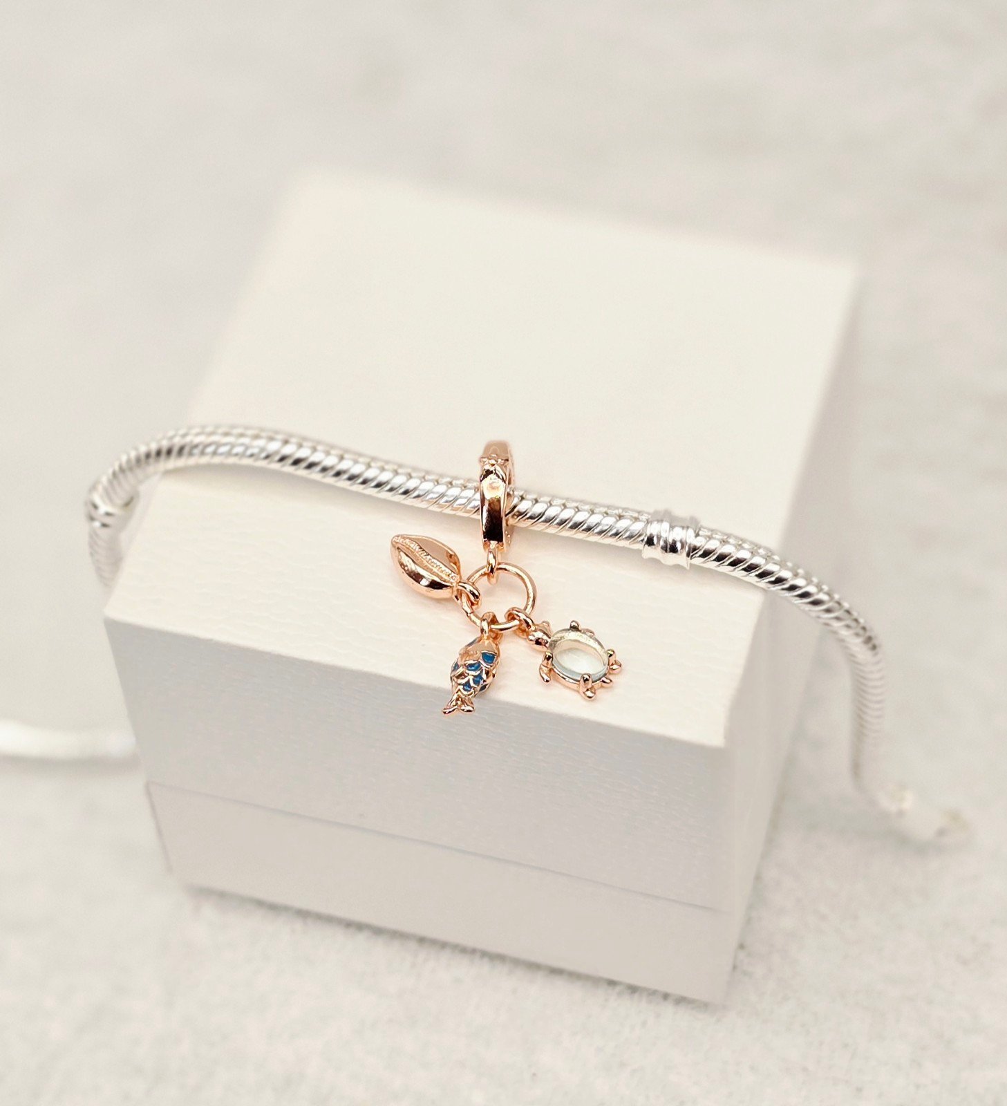 Sterling Silver // Rose Gold // Beach // Fish // Shell // Turtle // Dangle Charm