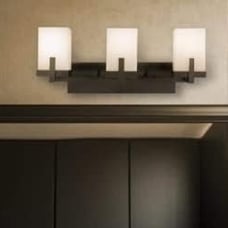 Home Deco Rockhill 22.07 in. 3-Light Black LED Bath Vanity Light Dark LED