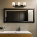 Home Deco Rockhill 22.07 in. 3-Light Black LED Bath Vanity Light Dark LED