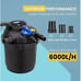 1600 Gal Pond Pressure Bio Filter w/ 13W UV Sterilizer Light Koi Fish ETL Listed