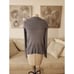 Treasure & Bond Wide Collar Zip Sweater