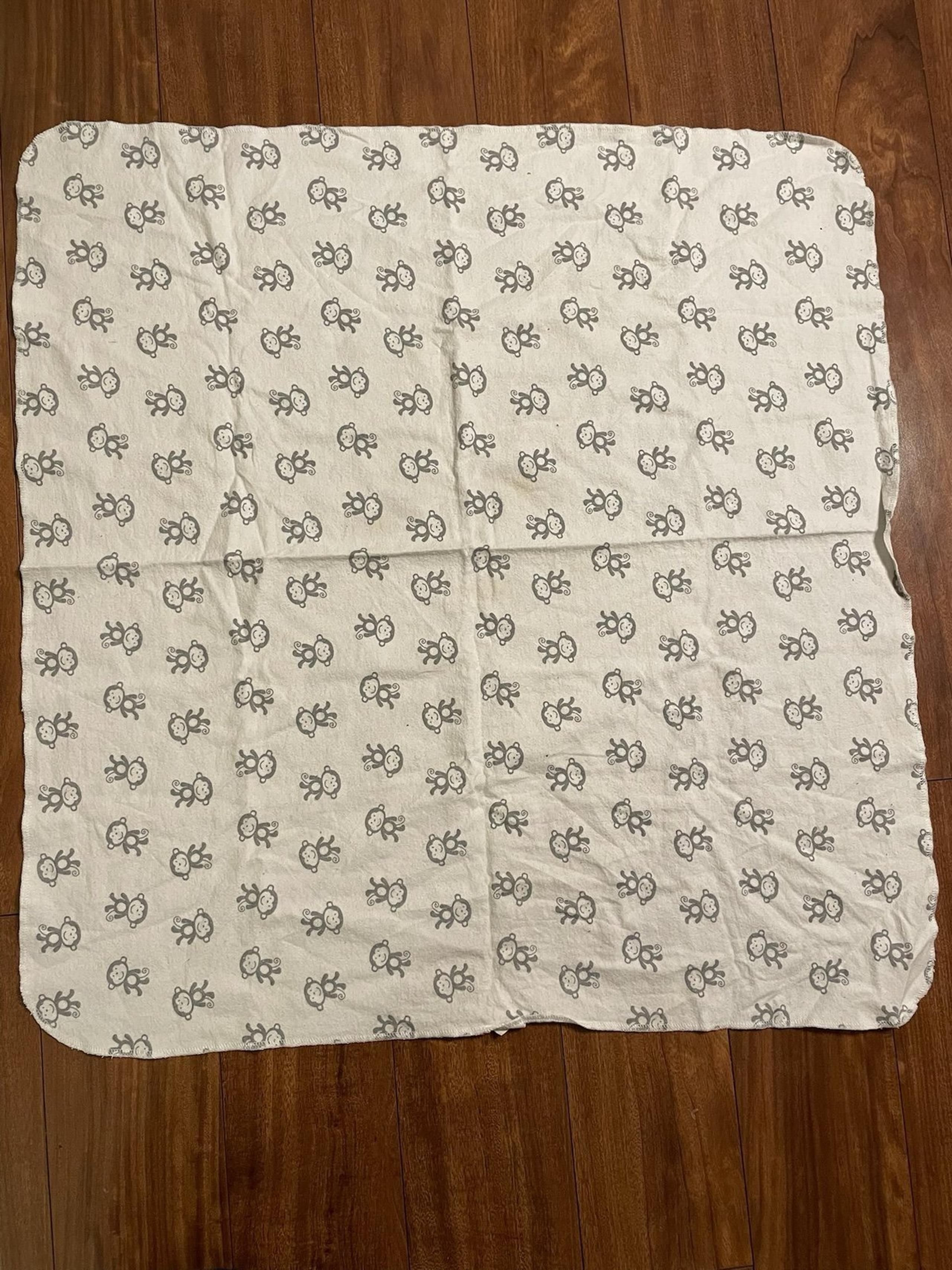 Grey Monkey Design Baby Blanket