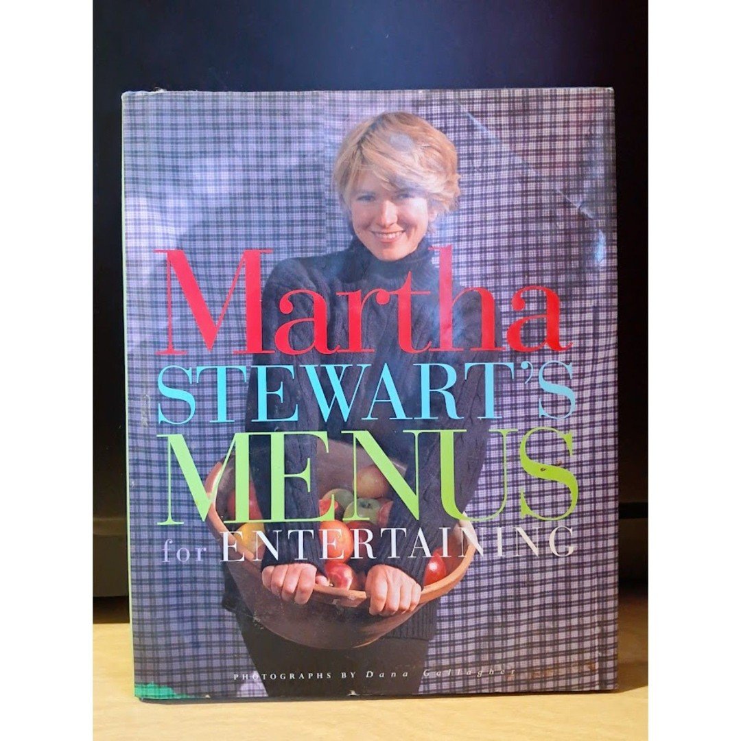 Martha Stewarts Menus for Entertaining Cook Book Kitchen Books