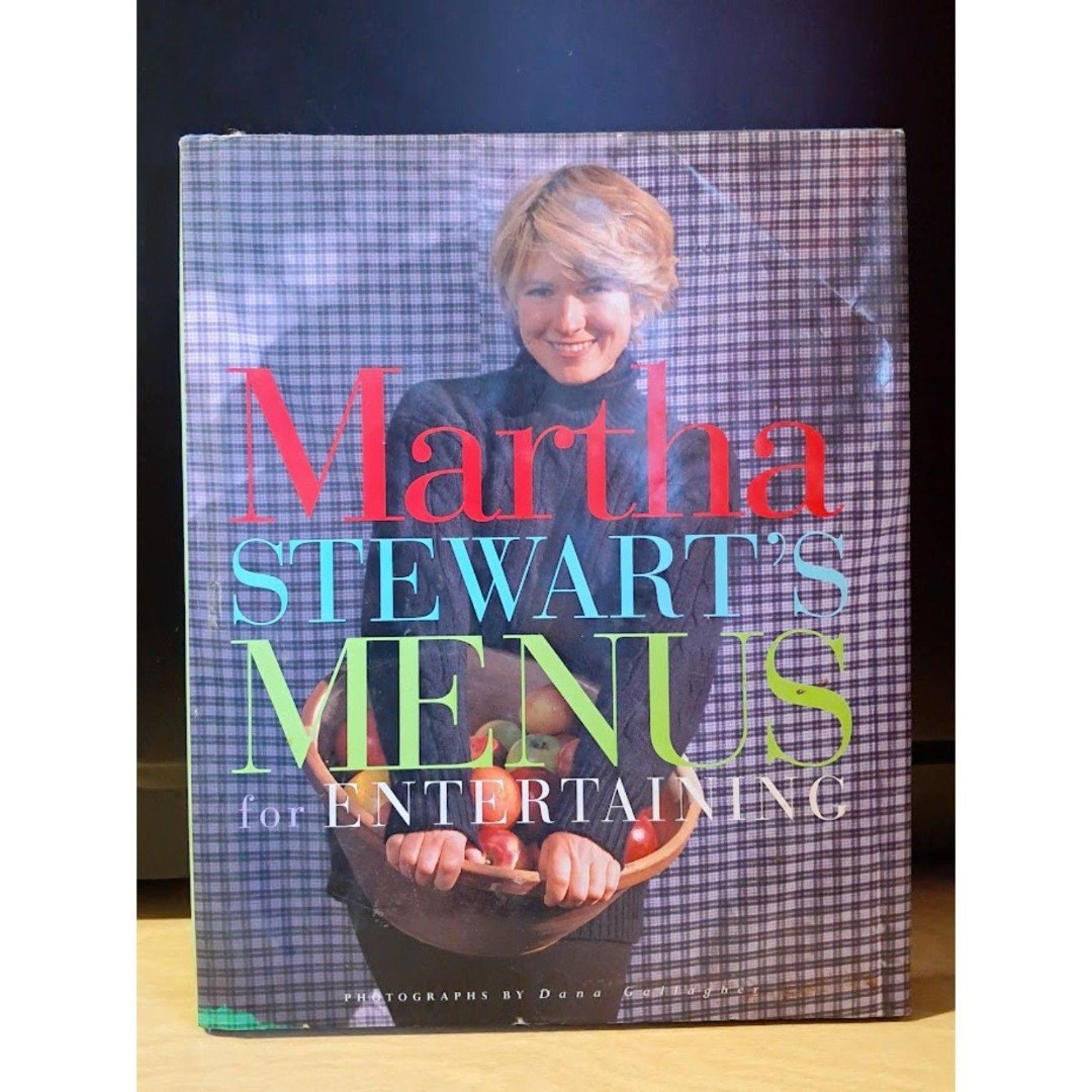 Martha Stewarts Menus for Entertaining Cook Book Kitchen Books