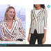 Veronica Beard Pinstripe Empire Dickey Jacket/Blazer White/Navy Size US 2