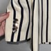 Veronica Beard Pinstripe Empire Dickey Jacket/Blazer White/Navy Size US 2