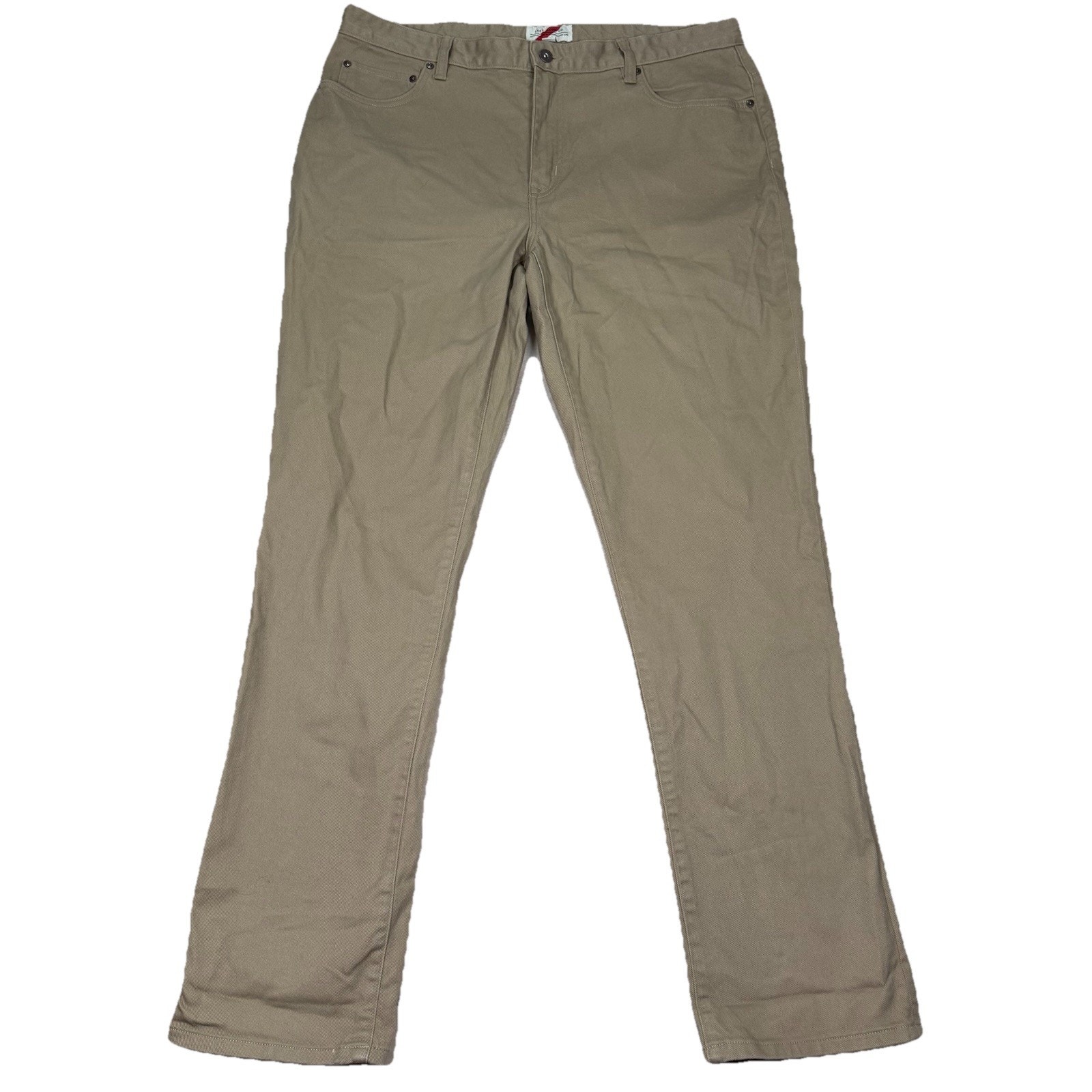 Best Made Co Stretch Pants 38x34 Mens Chinos Tan Khaki Zip Fly 5 Pocket
