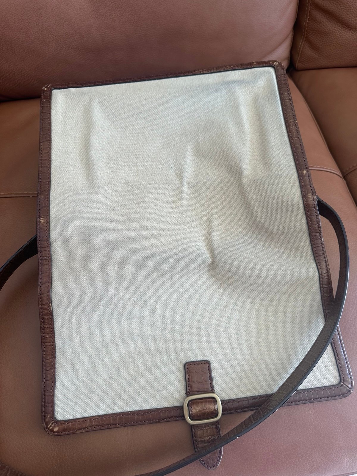 ★TOUT Y EST★ ANGE BAGCANVAS BROWN AB2315BG010MBR Brown Tote Bag with Zipper for Women - Anuent