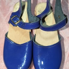 Sven Girls Wooden and Leather Clogs Size 1