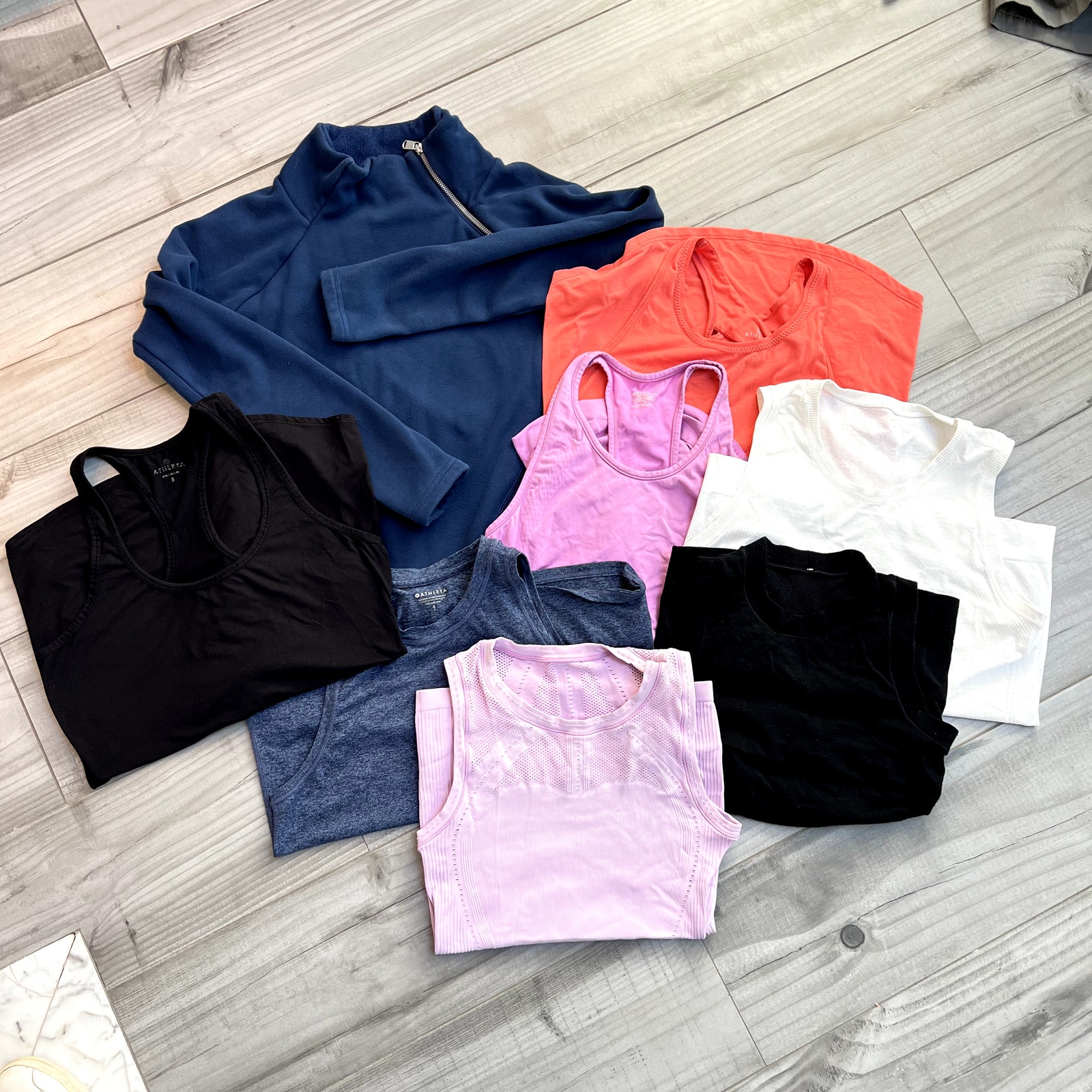 Athleta Bundle Lot Small Tank top Shirts Sweatshirt
