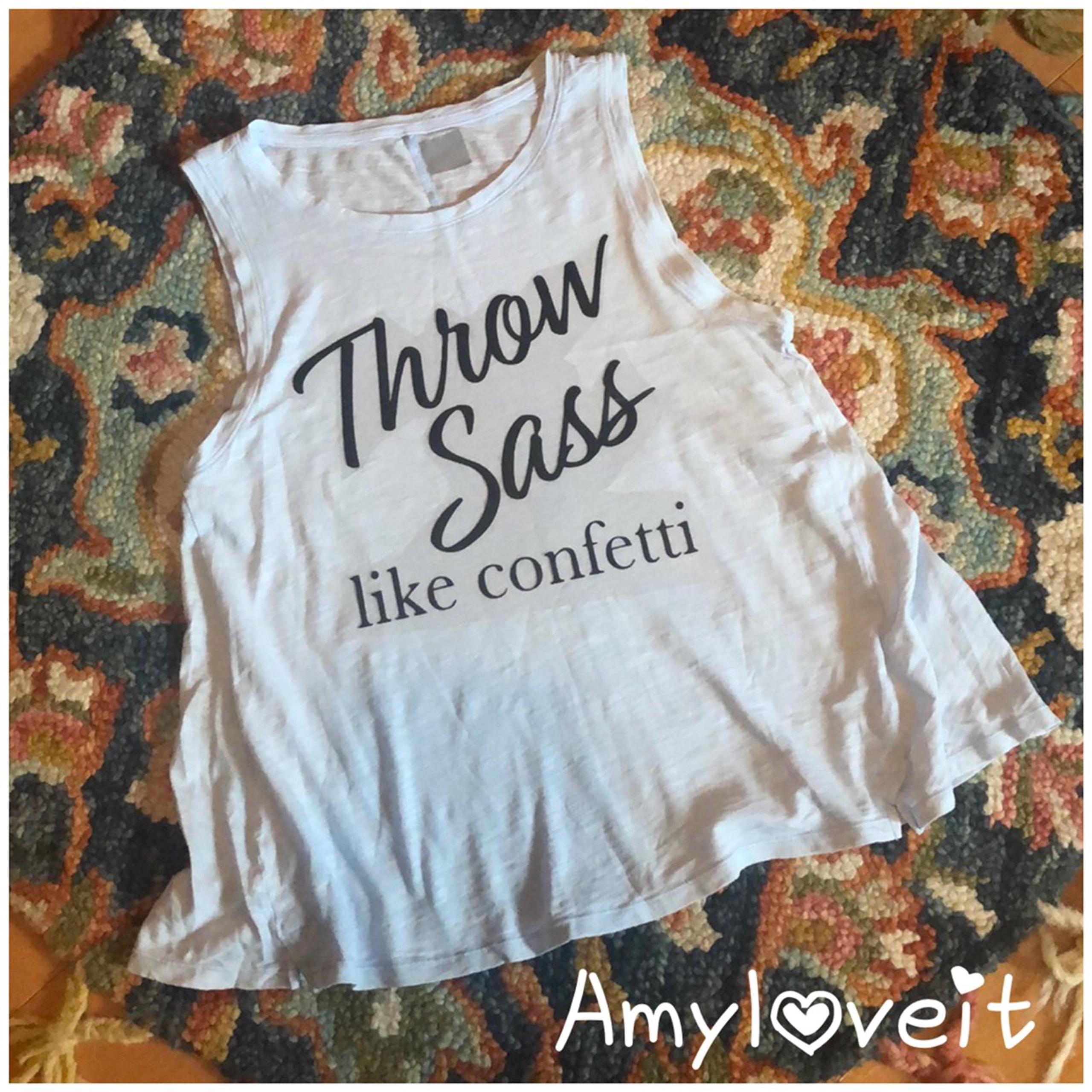 Throw Sass Like Confetti Swing Tank Top