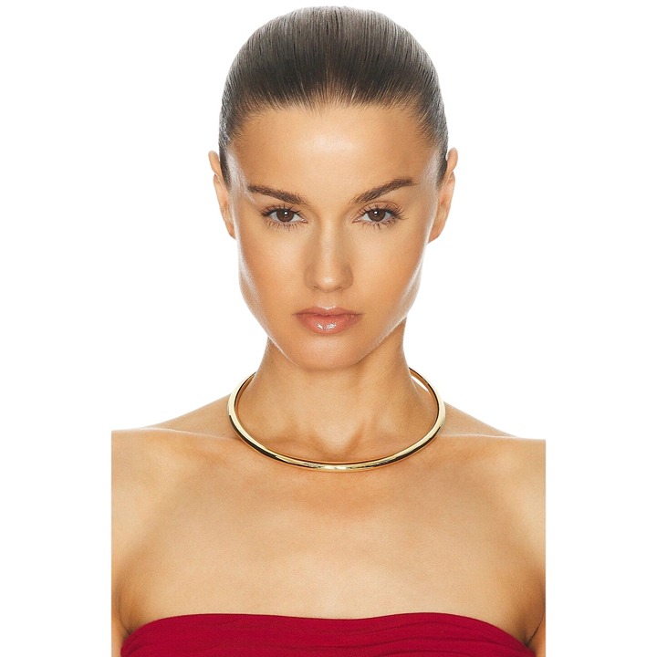 Lie Studio Elisa Necklace in Gold One Size New Womens Chocker Slip On