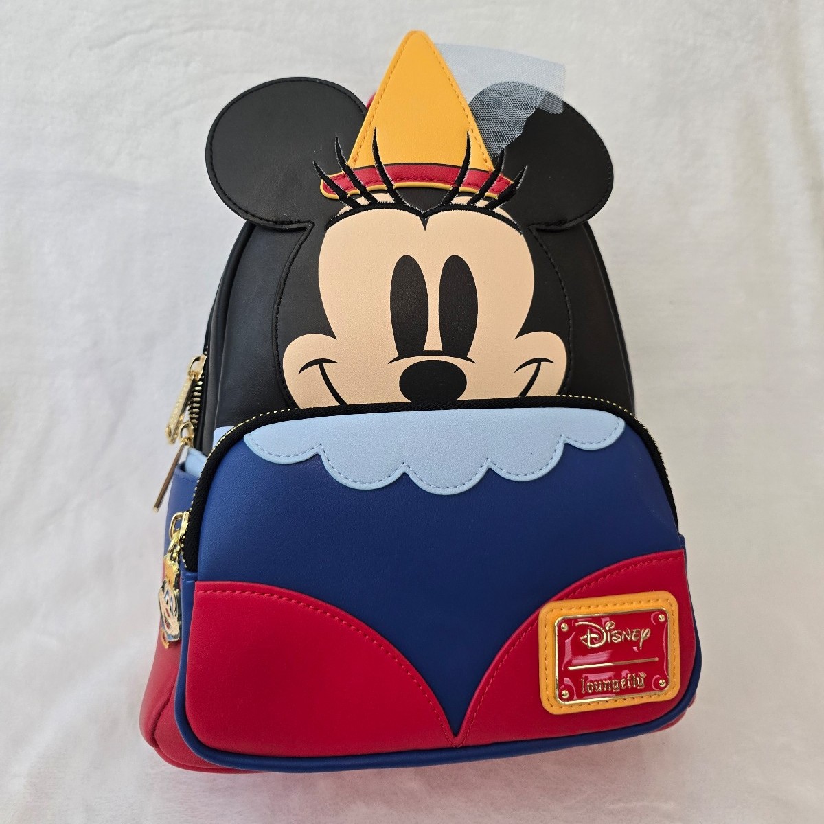 (51) Loungefly Disney Brave Little Tailor Minnie Mouse Cosplay Mini Backpack