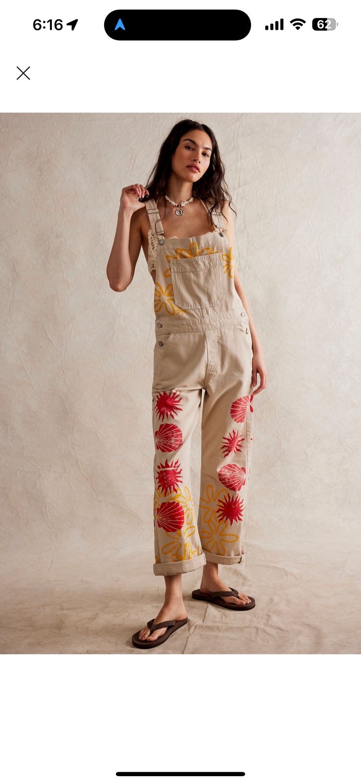We the Free Ziggy Printed Overalls