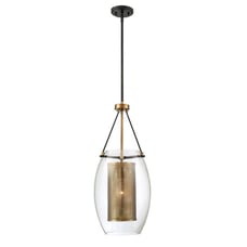 Light fixture uptown warm brass