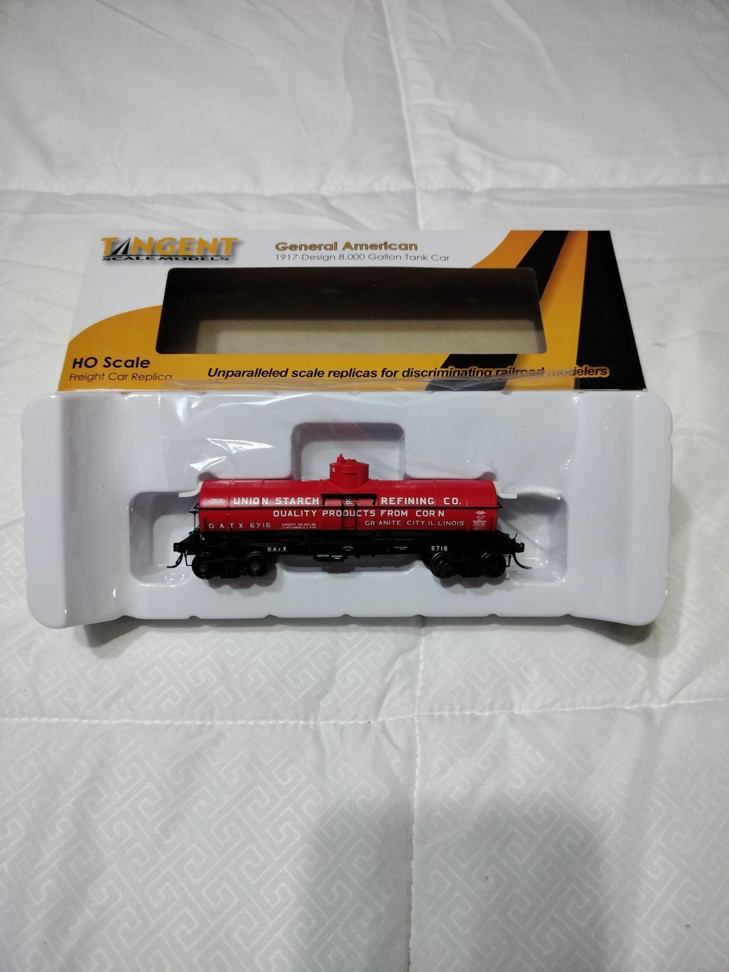 Tangent HO Scale 8000 Gallon Tank Car GATX Union Starch Scale Model