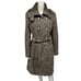Calvin Klein women's trench coat double breast wool blend belted Size 14