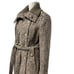 Calvin Klein women's trench coat double breast wool blend belted Size 14