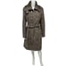 Calvin Klein women's trench coat double breast wool blend belted Size 14