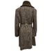 Calvin Klein women's trench coat double breast wool blend belted Size 14