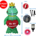 4 Foot Tall Valentin's Day Inflatable King Frog with Red Heart Be My Valentine