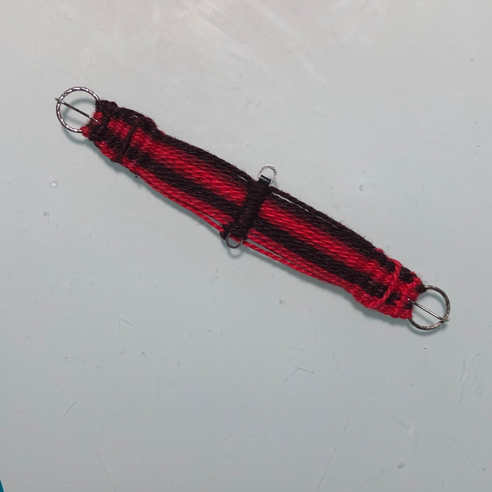 Breyer & Peter Stone Traditional Model Horse Tack Red Ombré Woven Western Cinch