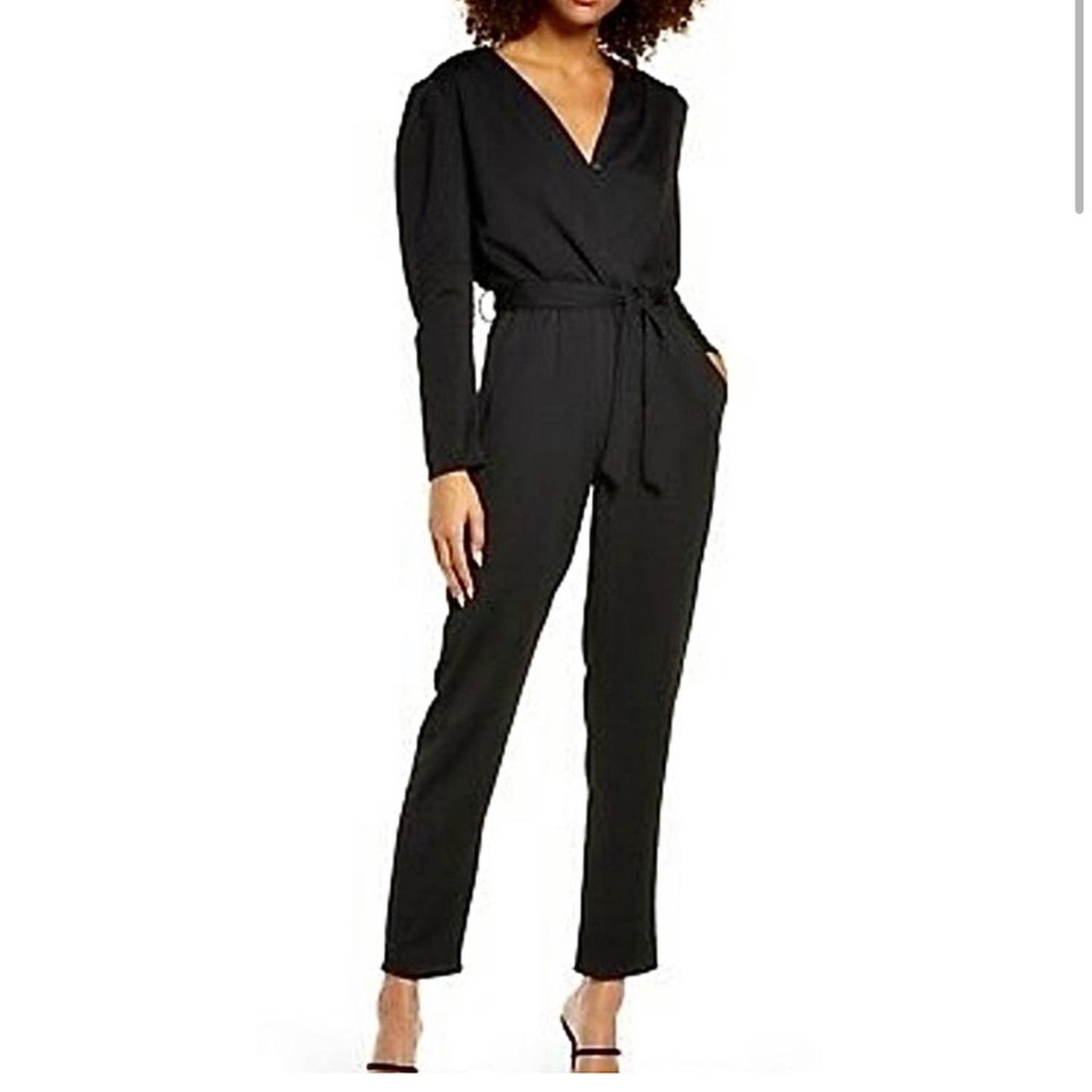 Nordstrom Fraiche by J Elegant Black Jumpsuit NWOT