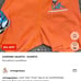 Chrome hearts matty boy orange thermal shorts