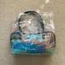 Y2K Watercolor Shoulder Bag Boho Pastel Southwest Artist Log Bag Tote Blue NIB