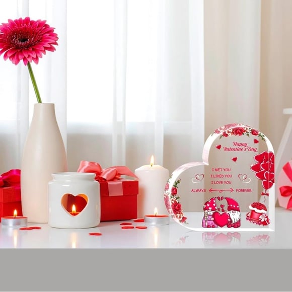 Valentine’s Day Acrylic Heart Decor