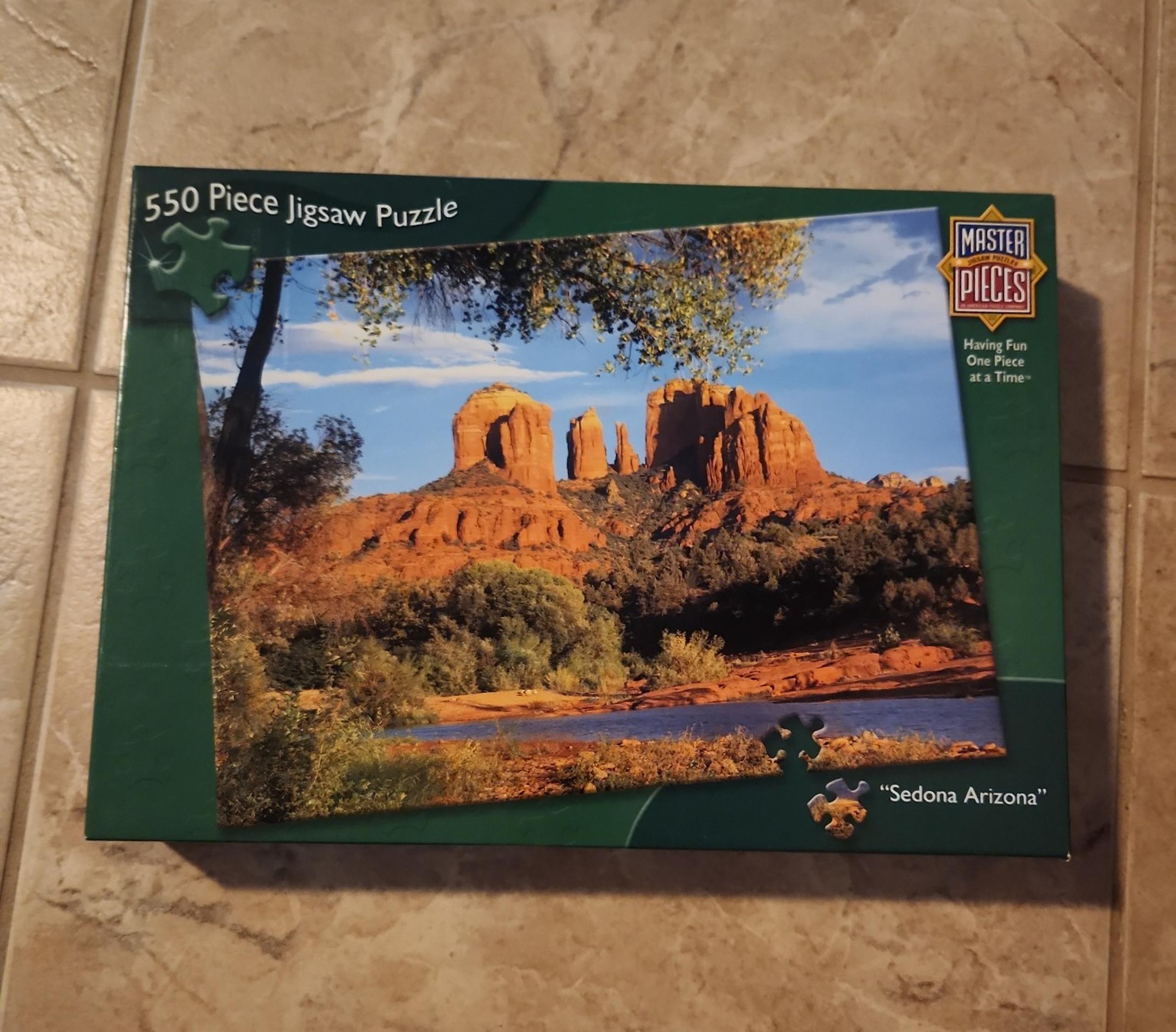 Master Pieces 550 Piece Puzzle Featuring Sedona, Arizona - Like New Condition