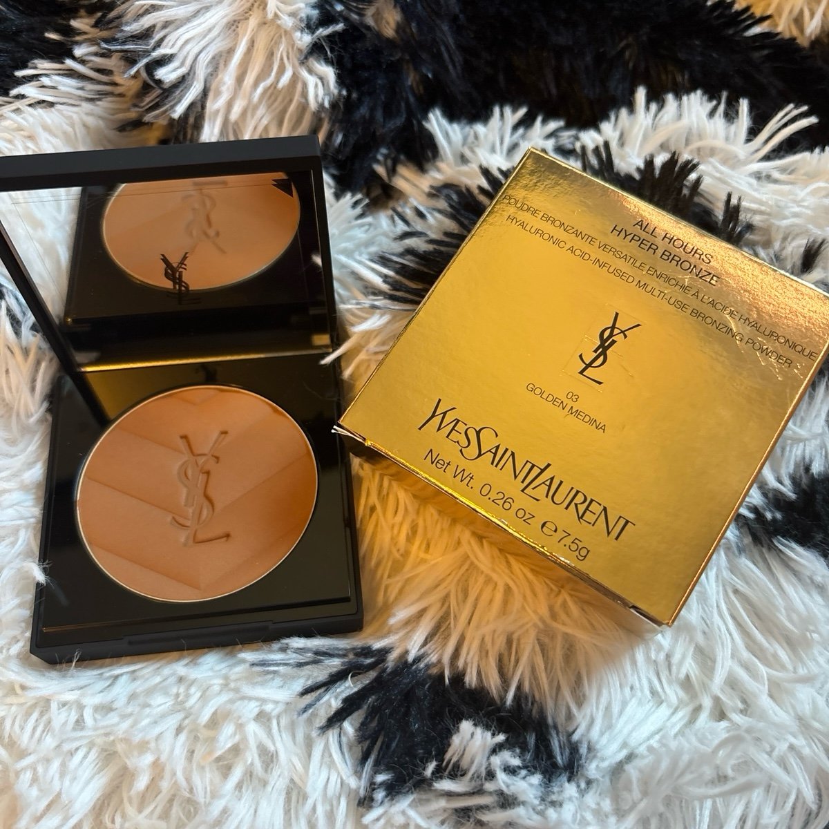 YSL Yves Saint Laurent All Hours Hyper Bronzer in shade Golden Medina - New