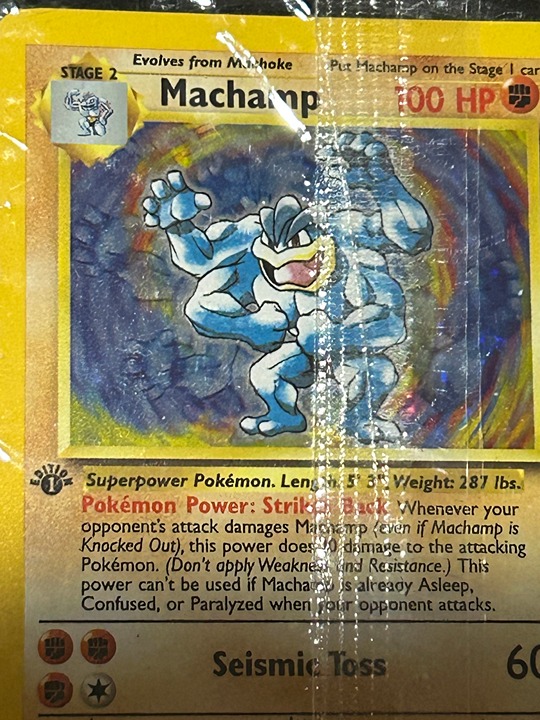 Sealed 1st Edition Machamp - 8/102 - Deck Exclusives
